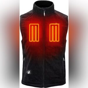 ActionHeat Men's 5V Performance Fleece Battery Heated Vest, Size Small